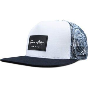 Gray trucker hat snapback mesh cap adjustable flat bill baseball hat for men wom